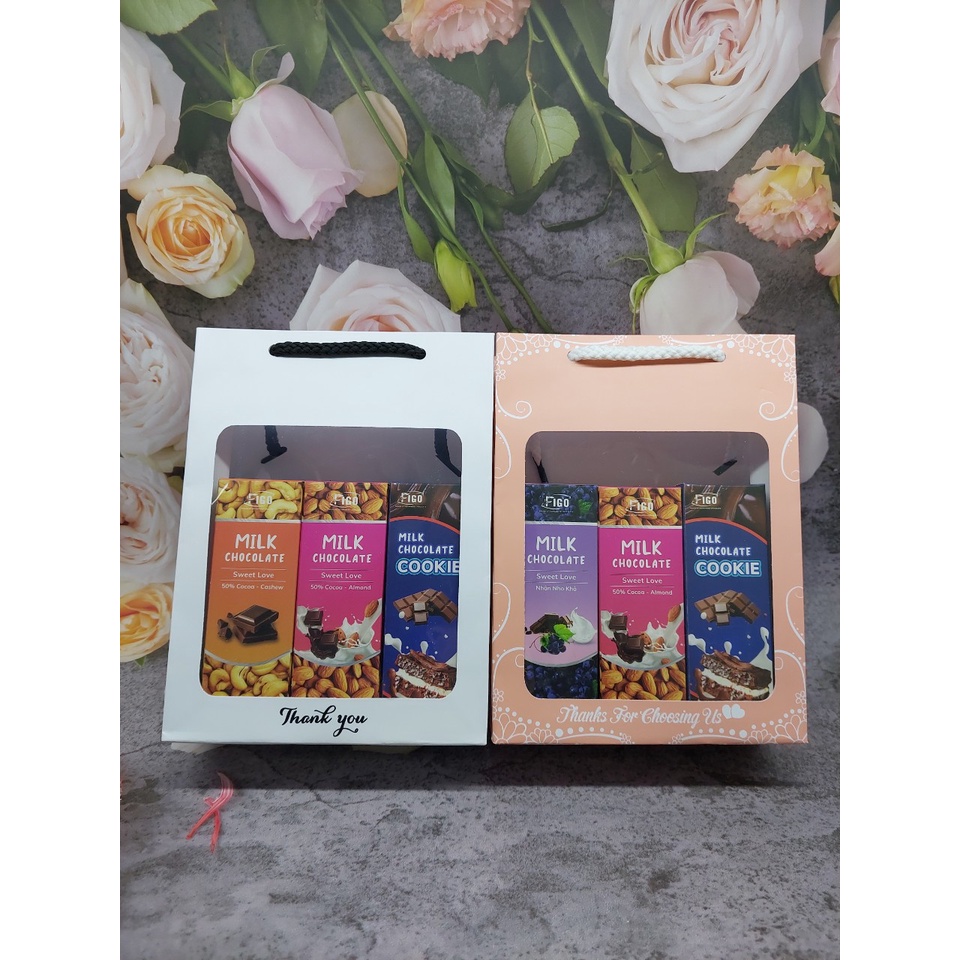 Set túi Qùa tặng Chocolate, Socola cho ngày Valentine, Sinh nhật Túi đựng quà tiện lợi mang đi tặng người thân