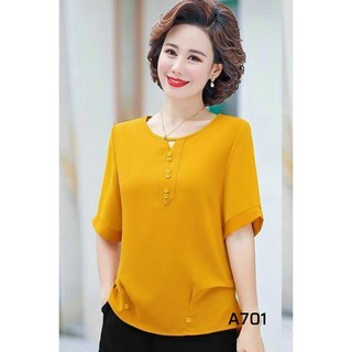 Áo kiểu đơn giản mà sang trọng cho mẹ, bà (áo trung niên)