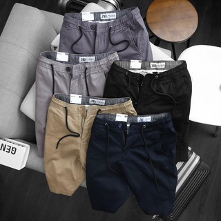 Quần short Kaki ZR 4 màu dây rút lưng thun - Quần short VNXK vải mềm