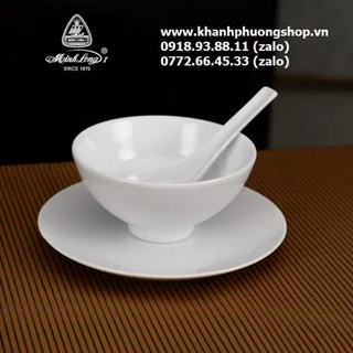 dĩa lót chén cơm sứ Minh Long - dĩa lót chén cơm sứ