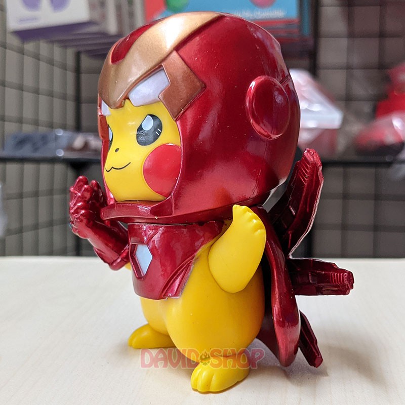 Mô hình Figure Pikachu cosplay Iron Man Búng Tay