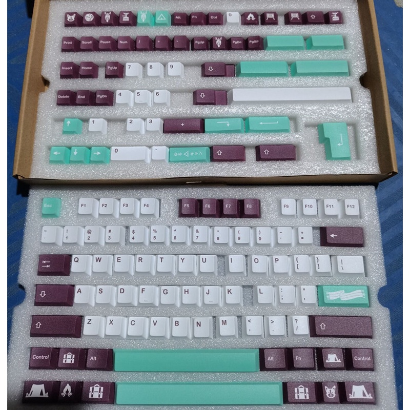 GMK Yuru keycaps, 142 phím keycaps Cherry Profile DYE-SUB Cá nhân hóa GMK Keycaps cho bàn phím cơ