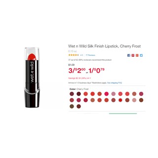 (trả order) son wet n wild