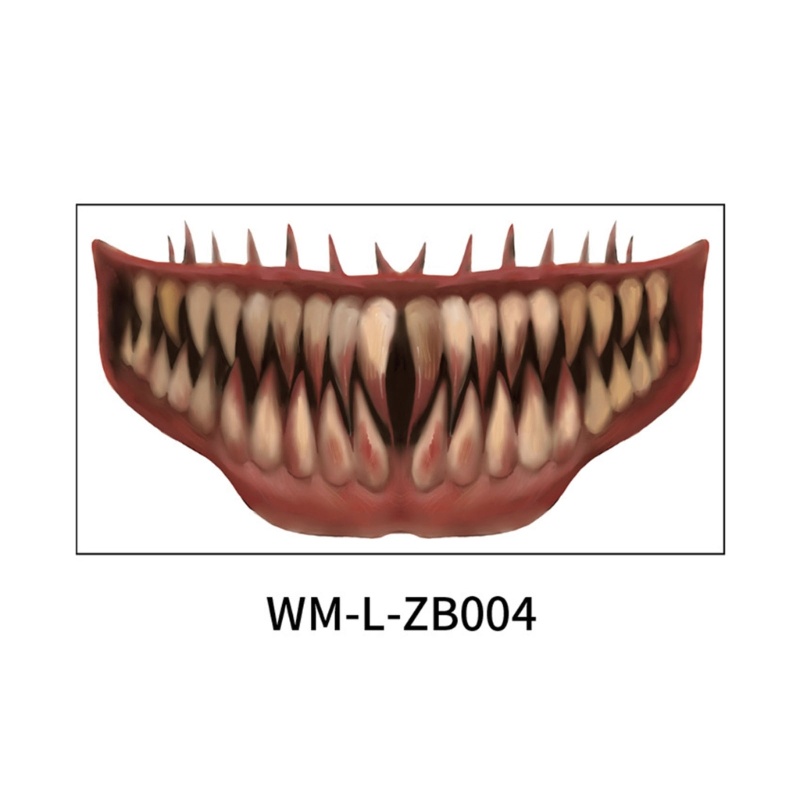 Bộ 10 Miếng Dán Hình Xăm Hóa Trang Halloween