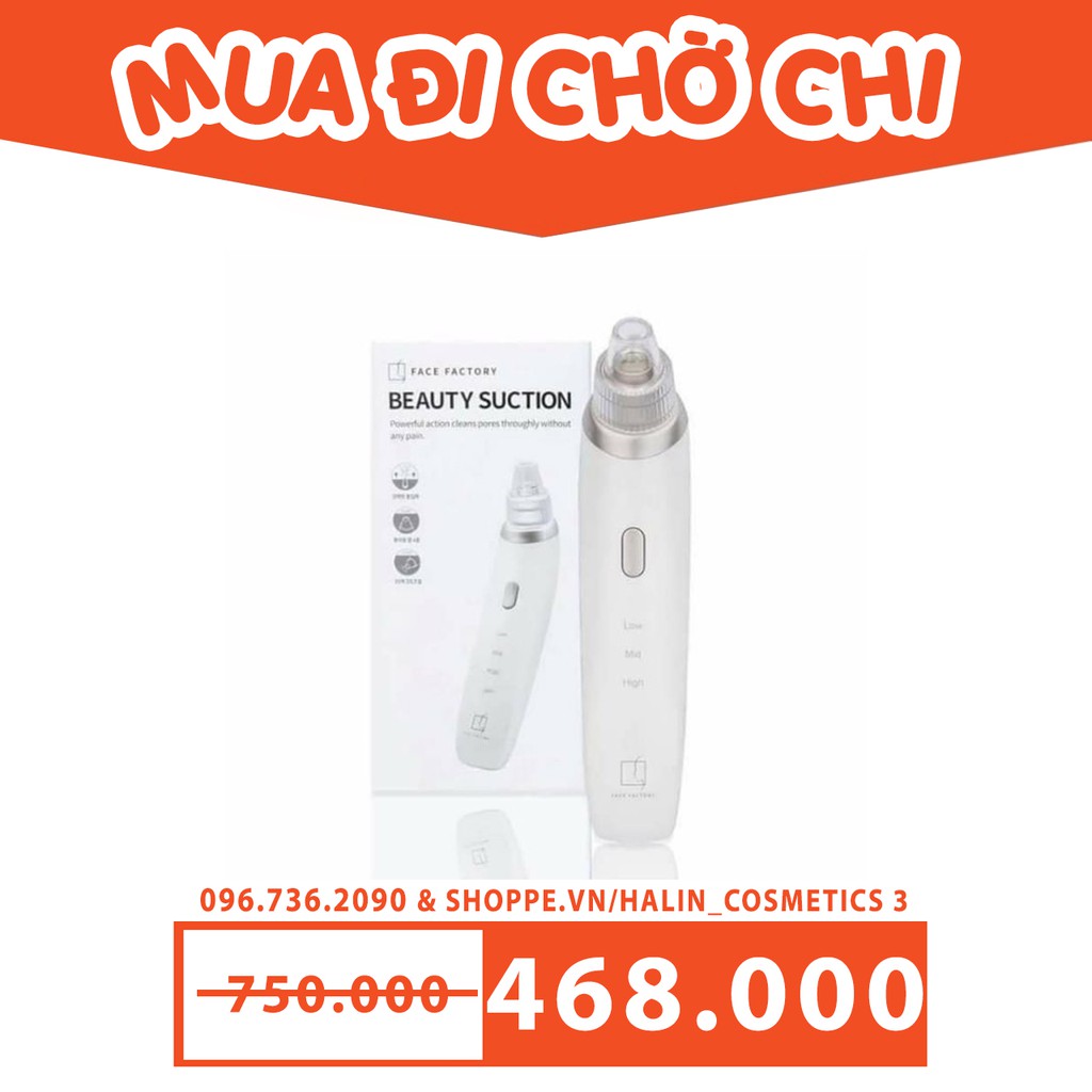 Máy Hút Mụn Tốt Nhất  💖FREESHIP💖 Máy Hút Mụn Beauty Suction Face Factory HALINCT609G Cao Cấp