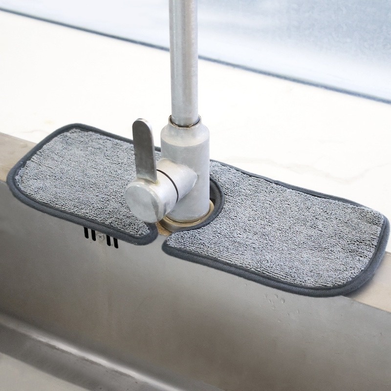 1 Thảm Lót Vòi Nước Nhà Bếp/Phòng Tắm Thấm Hút Tốt Bằng Sợi Nhỏ