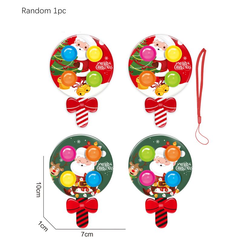 Đồ chơi pop it fidget phong cách Giáng Sinh đơn giản cho bé