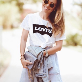 Áo thun l.vis t-shirt black logo