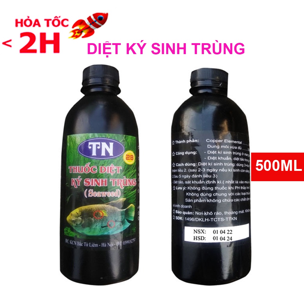 Thuốc TN 2B Seaweed - Thuốc Diệt Ký Sinh Trùng Ở Cá & Diệt Khuẩn, Diệt Tảo Trong Nước, Lọ Lớn