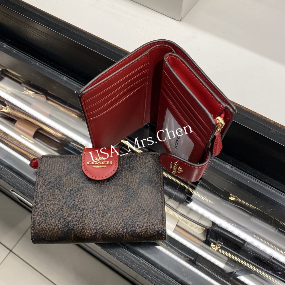 Túi Ví Nữ COACH, Ví Da Cao Cấp, Ví Gấp F53562