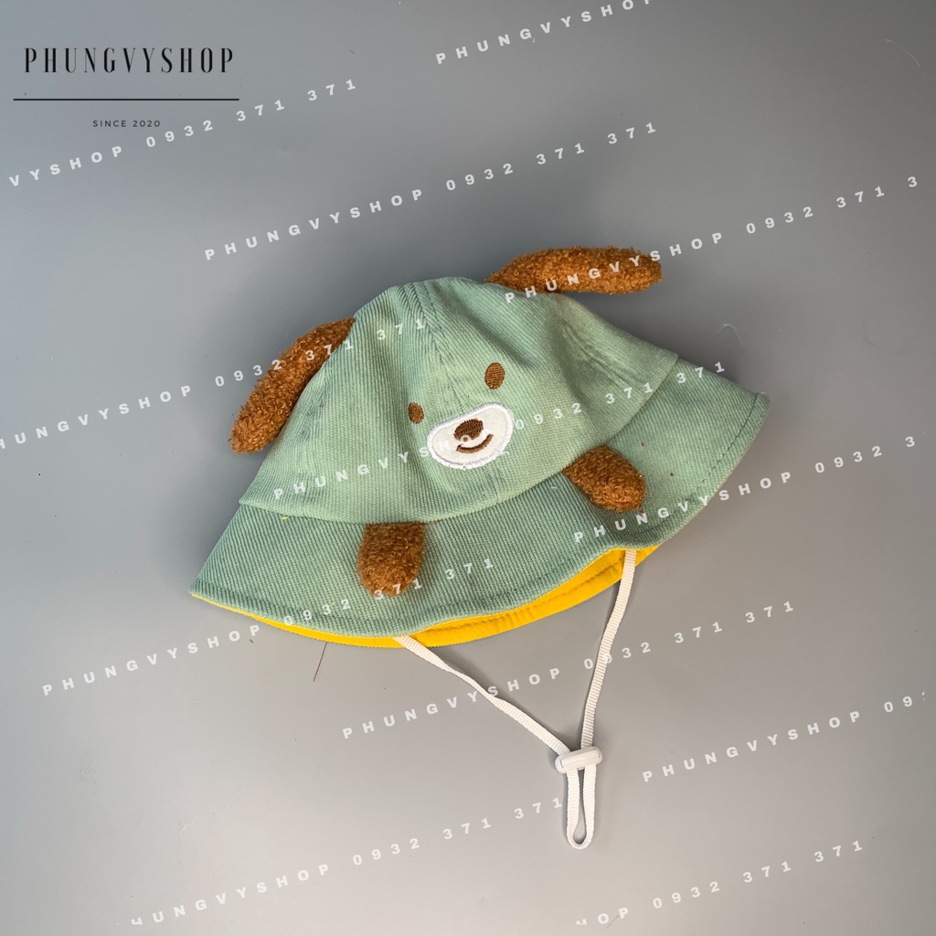 (Bé 6-20 tháng/ Vòng đầu 48cm) Mũ TAI BÈO BÉ CÚN TAI XÙ DỄ THƯƠNG- Nón trẻ em