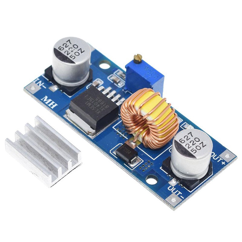 XL4015 5A DC-DC 4-38V đến 1,25-36V 24V 12V 9V 5V Có thể điều chỉnh bước xuống Mô-đun cấp nguồn LED Bảng mạch sạc Lithium có tản nhiệt
