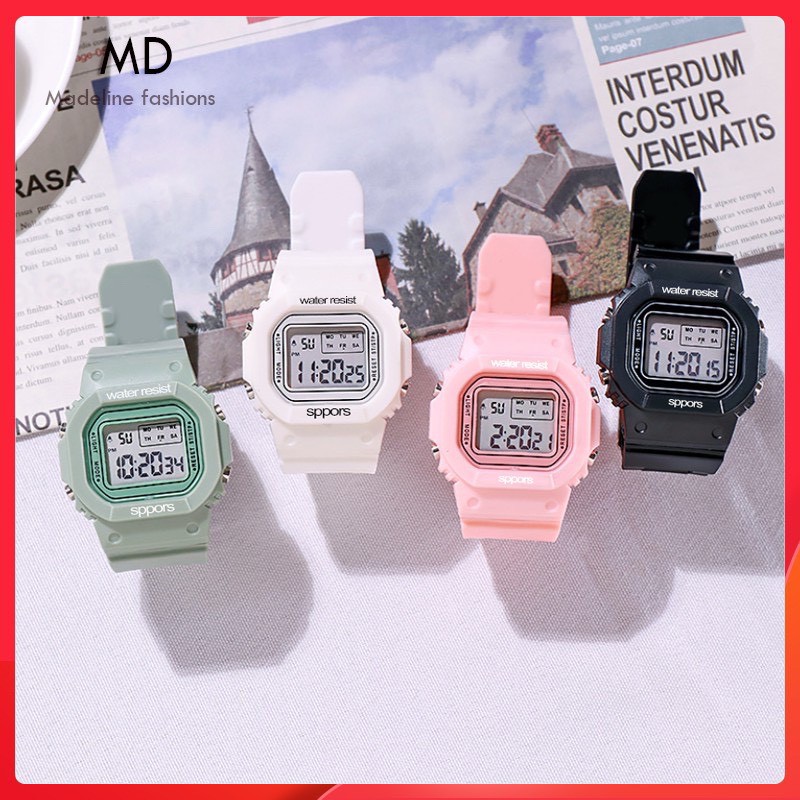 ĐỒNG HỒ ĐIỆN TỬ THỂ THAO NAM NỮ MẶT VUÔNG