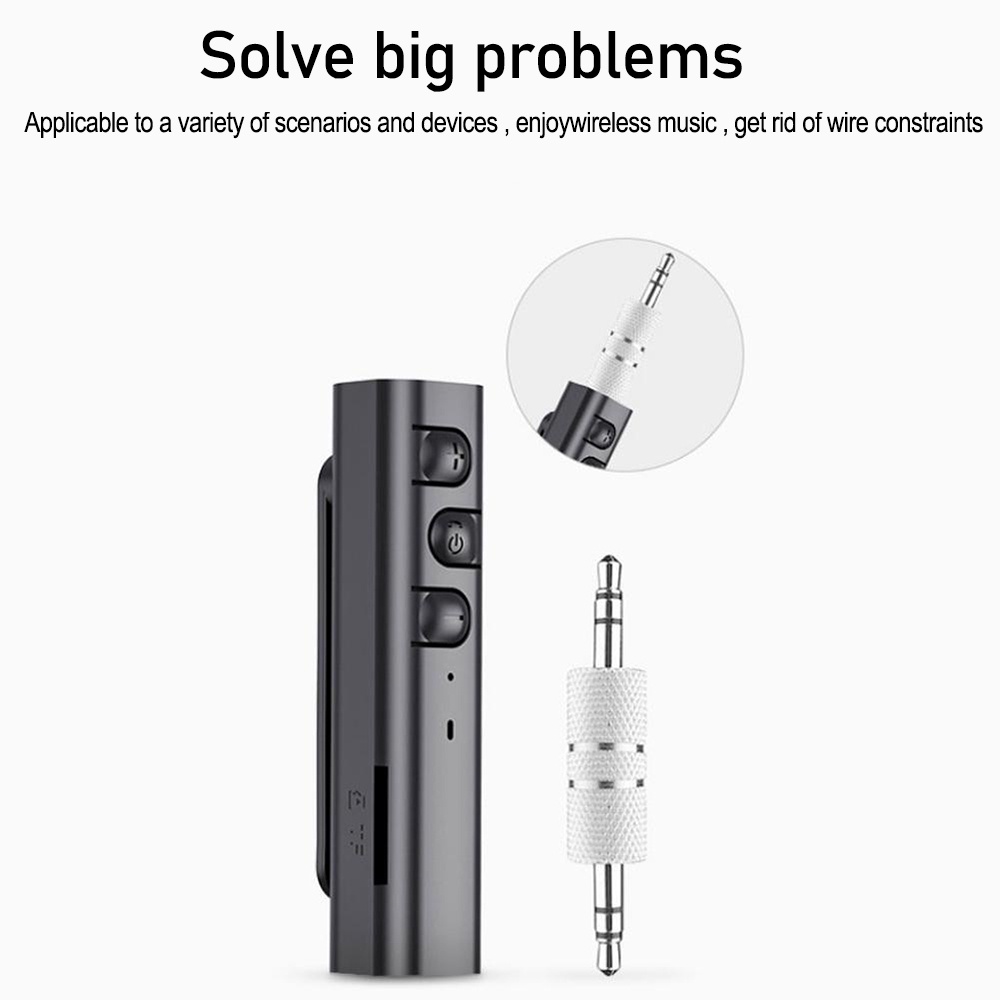 Máy nghe nhạc VIRWIR Mp3 kết nối Bluetooth không dây kèm kẹp giữ cho xe hơi
