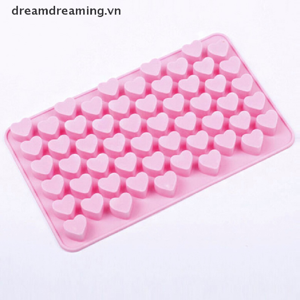 Khuôn Silicon Hình Trái Tim Dễ Thương Làm Đá / Sô Cô La