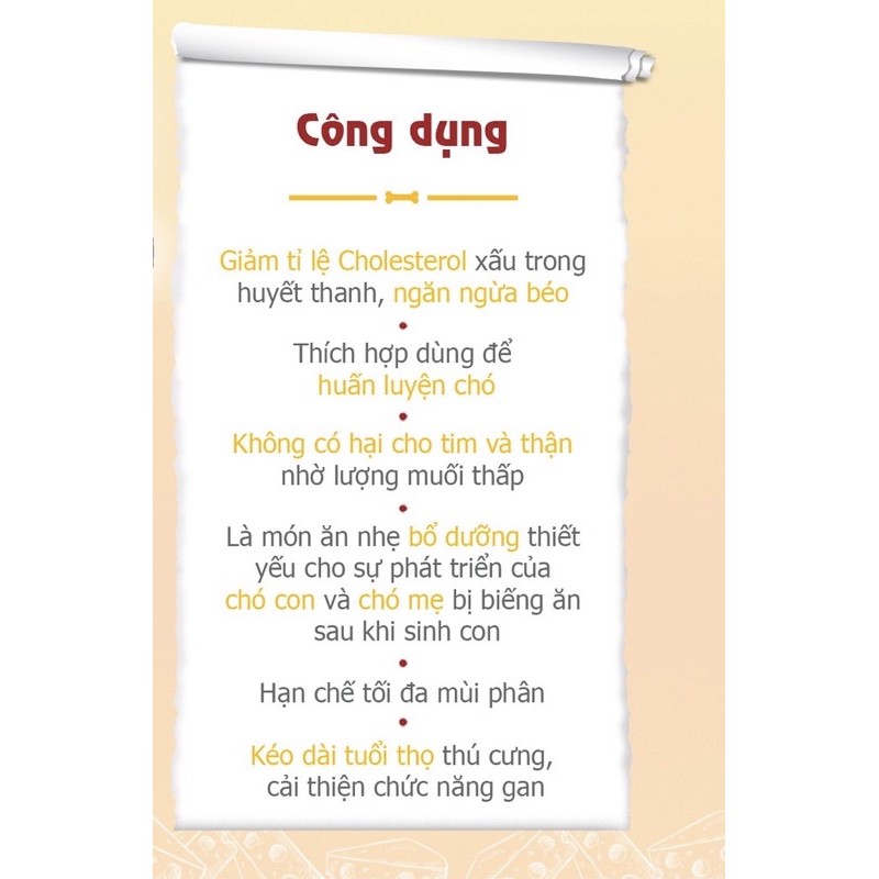 [MẪU MỚI ]Pho Mai viên Bow Wow 100gram cho Thú Cưng