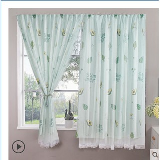 Rèm cửa sổ, rèm cửa dán tường 2 lớp decor