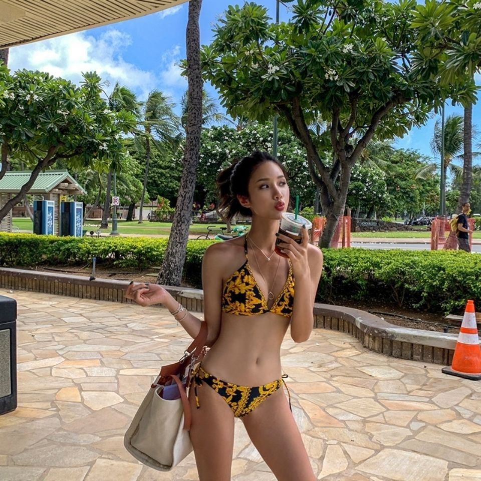 Korean style swimwear, sexy high-waist bikini, floral swimwear, high-quality fabrics, beachwear#Y36 | BigBuy360 - bigbuy360.vn