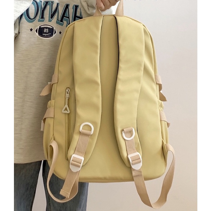 Balo Ulzzang đi học màu pastel xinh xắn nhẹ nhàng Fumi trơn ver3 🪁 HÀNG CÓ SẴN  5 màu mới