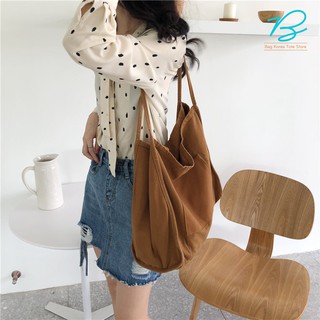 Túi vải tote nữ Hàn Quốc cho mùa thu siêu cưng