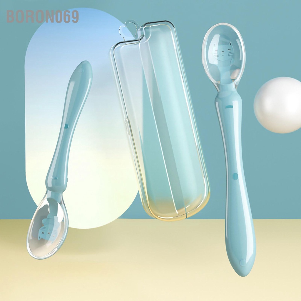 Thìa silicone cho bé tập ăn mềm Muỗng dặm giai đoạn đầu trẻ sơ sinh Boron069