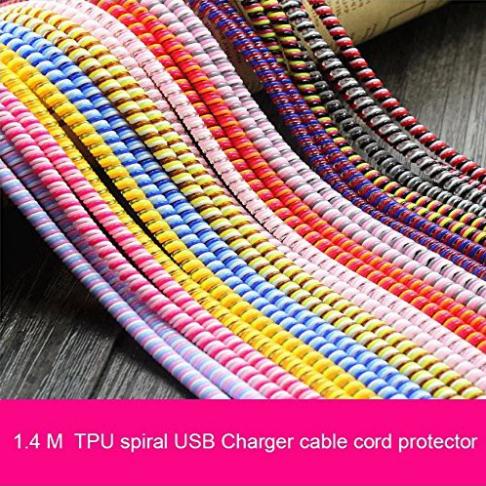 Combo 10 Dây cuốn cáp sạc, dây cuốn tai nghe, dây đôi, màu kép siêu dai, siêu bền giá cực rẻ