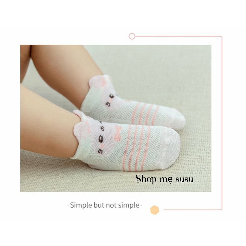 TAT 64 : Set 5 đôi tất lưới cho bé[ Hàng có sẵn ]