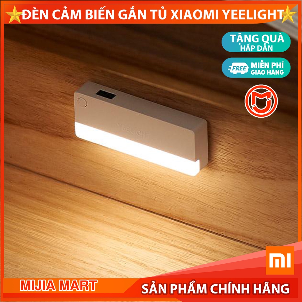Đèn cảm biến gắn tủ xiaomi Yeelight. Đèn gắn tủ quần áo, tủ bếp, ngăn kéo cảm biến hồng ngoại