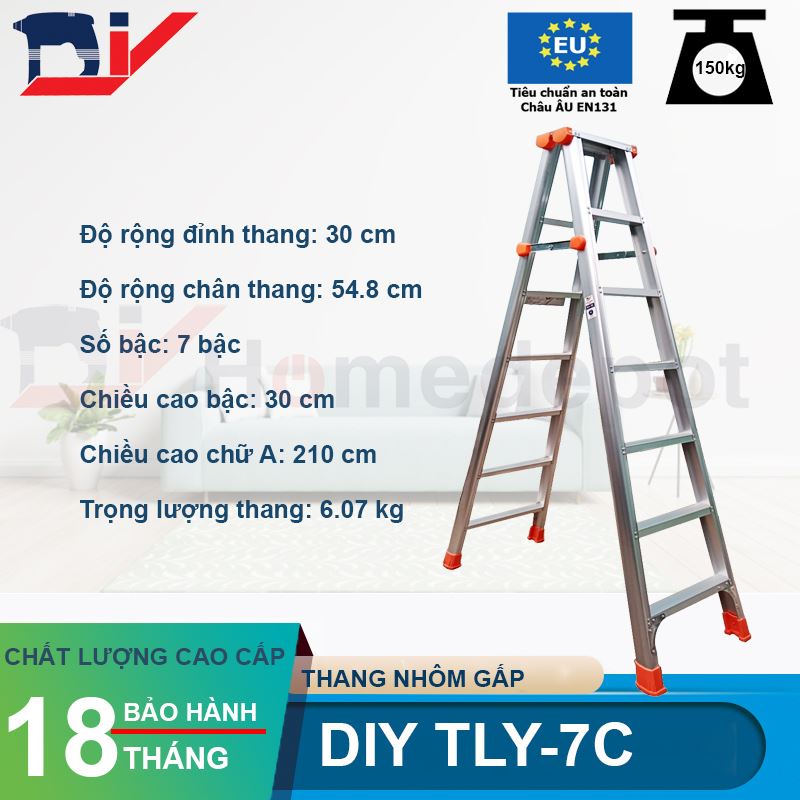 Thang nhôm gấp DIY TLY-7C