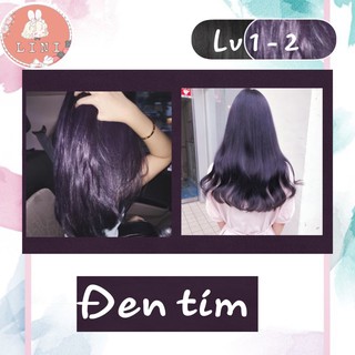 [ Không Tẩy ] Thuốc Nhuộm Tóc Màu Đen Tím - ByLini