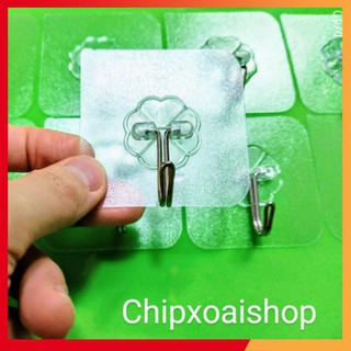 Combo 10 móc dán tường siêu dính chịu lực 6x6cm cx