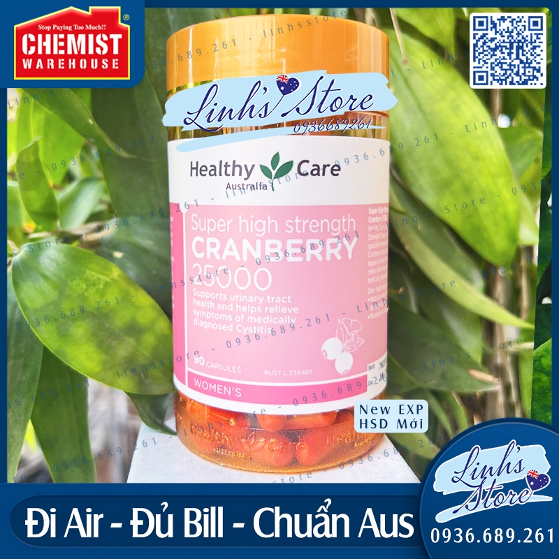 Healthy Care Super High Strength Cranberry 25000 💙 Chemist Warehouse - Úc