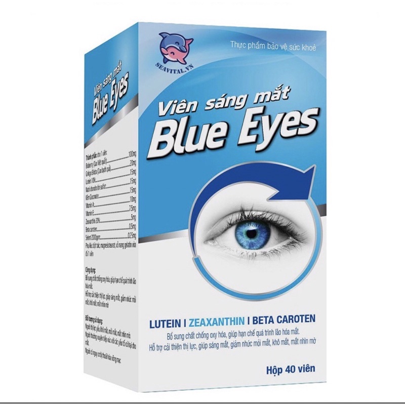 Viên uống bổ mắt Blue eyes tăng cường thị lực, sáng mắt, giảm cận thị và đục thủy tinh thể