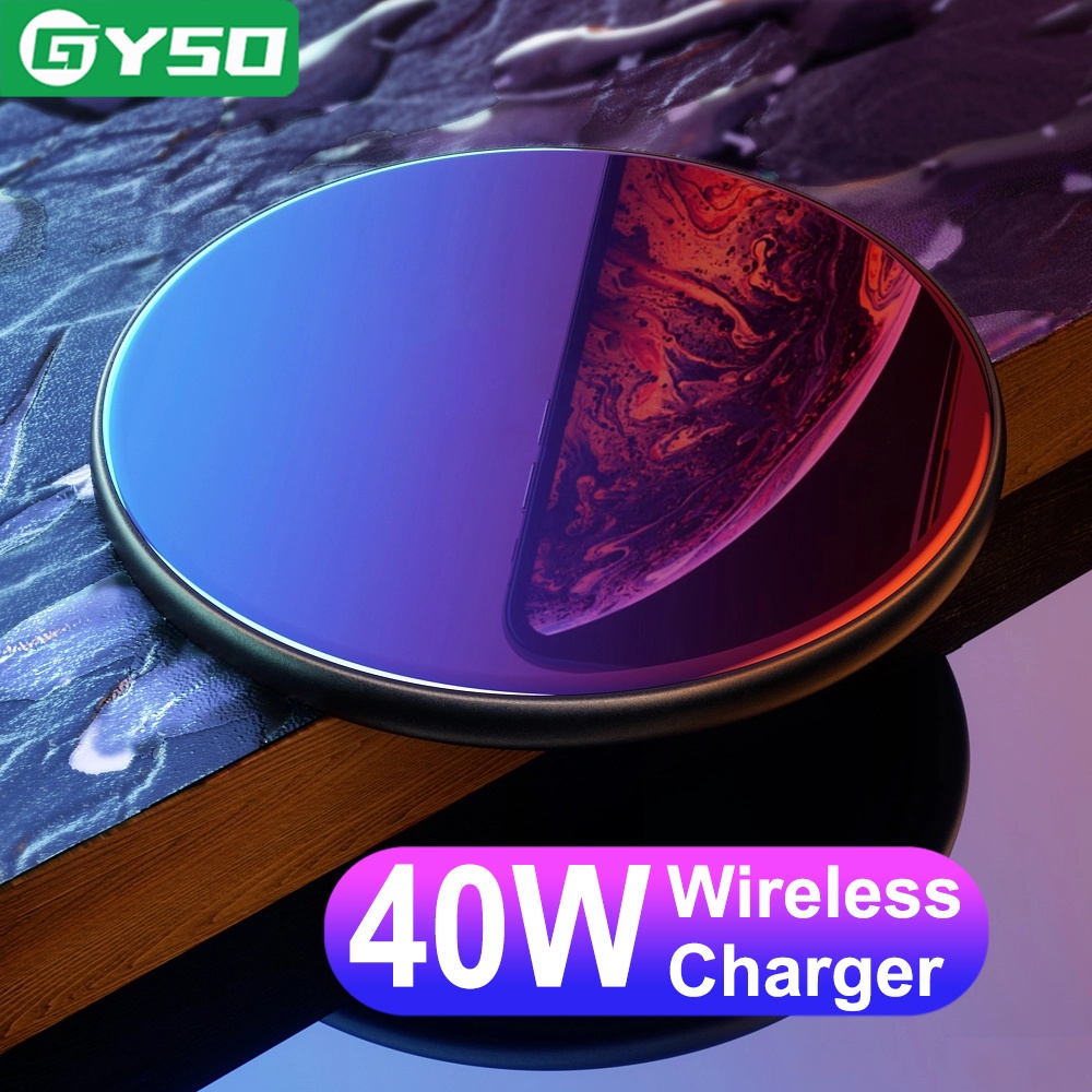Đế Sạc Nhanh Không Dây AZHANGJI GYSO Cho Xiaomi Samsung S9 S8 S10 S20 S21 Qi iPhone 11 12 13 Pro XS Max X 8 Plus