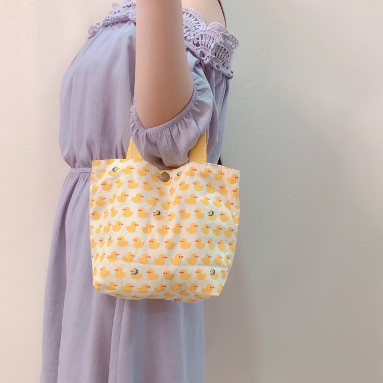 Túi xách đựng hộp cơm trưa mini ENVIROSAX họa tiết hoa xinh xắn cho nữ