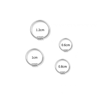[Có sẵn] Khuyên bạc tròn bạc 925 basic [ CAM KẾT 100% BẠC 925+ HỖ TRỢ BẢO HÀNH LÀM SÁNG TRỌN ĐỜI]