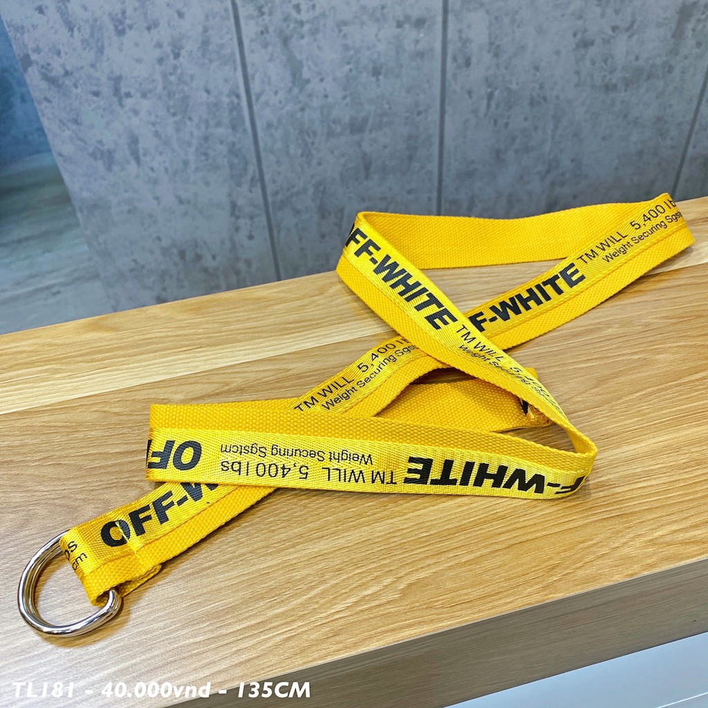 Thắt Lưng Ulzzang Vải Dù Siêu Chắc Chắn Mầu Vàng- Mã Số: TL18