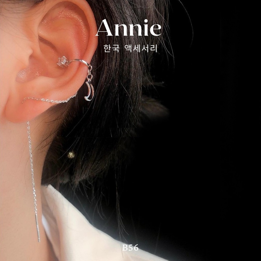 Bông tại kẹp vành kiểu mặt trăng phong cách cá tính năng động ANNIE - B56