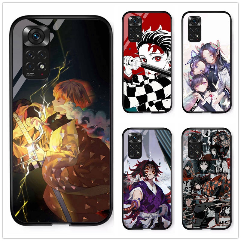 Ốp Điện Thoại Kính Cường Lực In Hình anime demon slayer: kimetsu no yaiba Cho redmi note 11