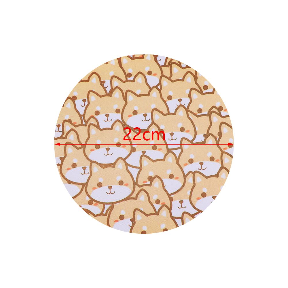 Tấm lót chuột và bàn phím hình tròn bằng cao su mềm chống trượt siêu bền