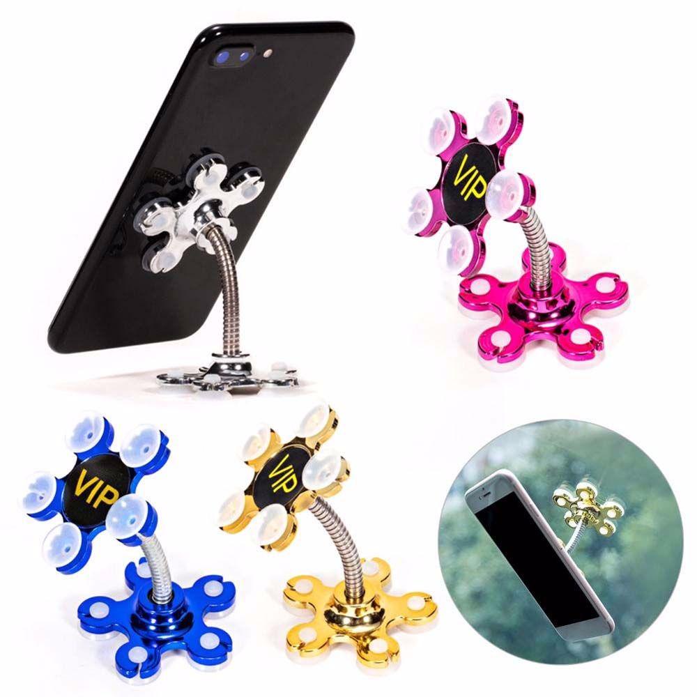 Giá Đỡ Điện Thoại Hình Hoa Xoay 360 Độ Linh Hoạt Tiện Dụng Cho Xe Hơi