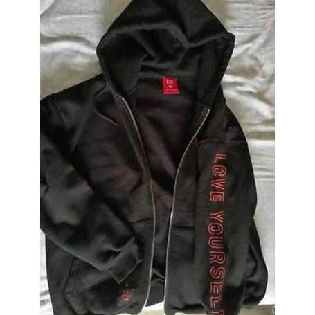 Miễn Phí Vận Chuyển Áo Khoác HOODIE 6.6 Có Khóa Kéo KPOP LOVE YOURSELF B.T.S