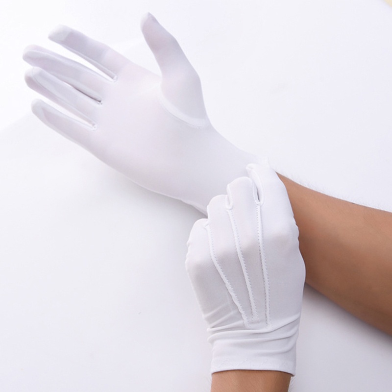 Găng tay Tuxedo mỏng màu trắng đen dùng để hóa trang đồng xu trang trọng cho nam