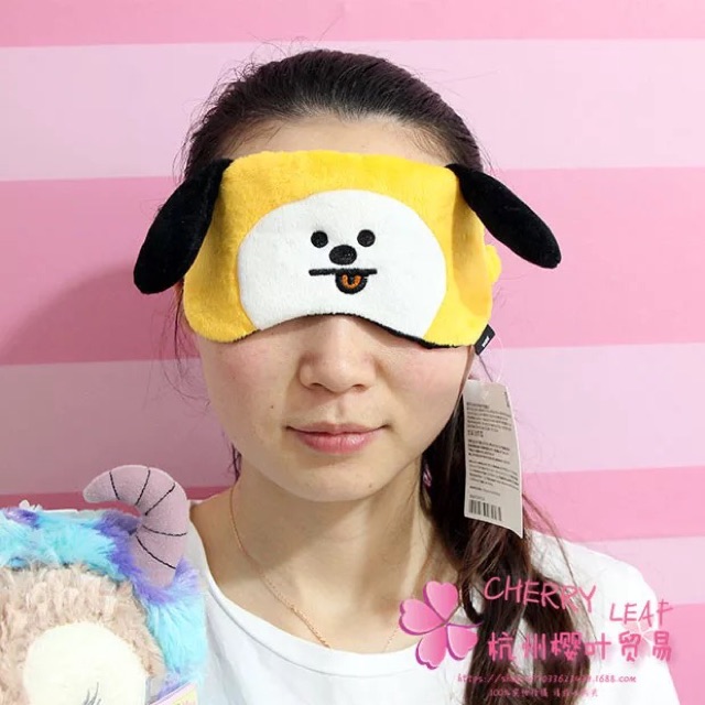 Bịt mắt bông BT21 có lót siêu mềm mịn