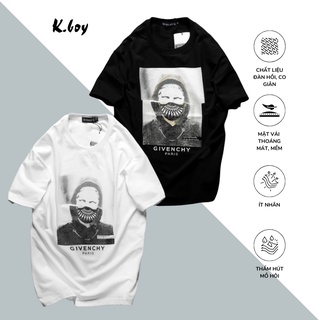 Áo Thun Nam cổ tròn vải Cotton Chất Đẹp Màu Trắng Đen, Cổ Tròn Vải Mềm Mịn hợp dáng dễ phối đồ-- V227