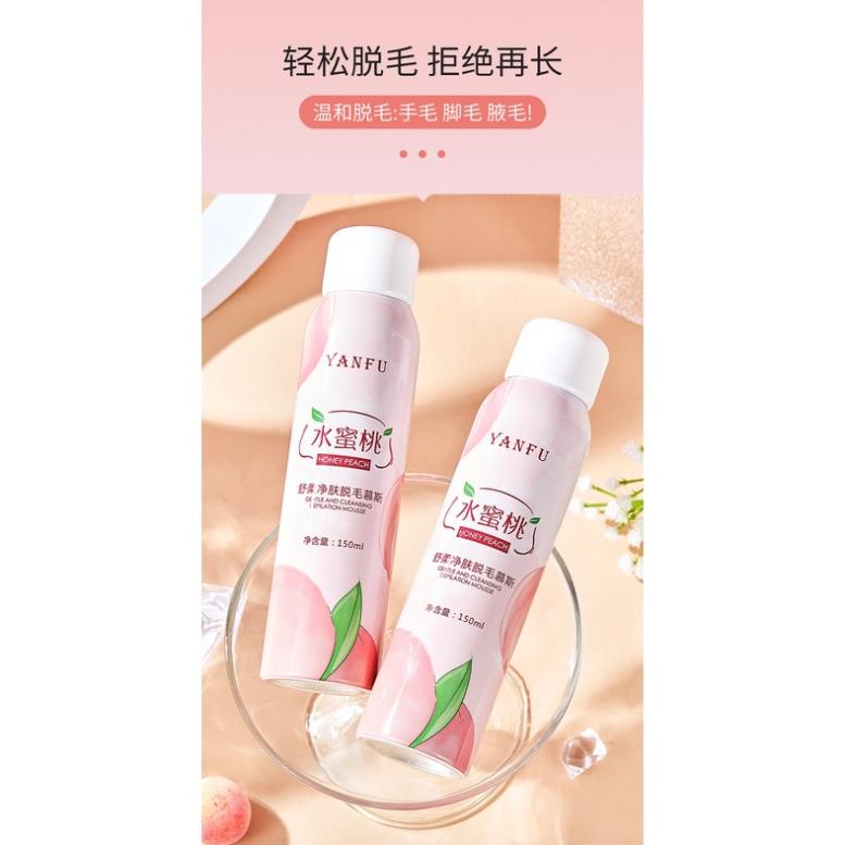 Xịt Tẩy Lông Hương Đào YANFU 150ml