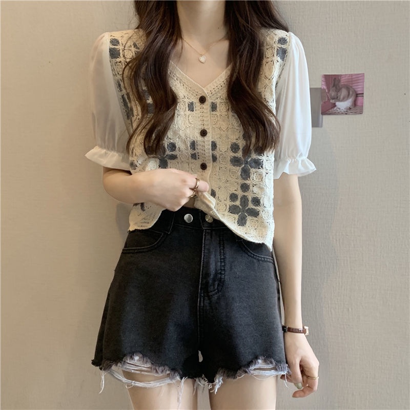 Áo cardigan Hàng Có Sẵn Áo cardigan Ngắn Tay Dệt Kim Cho Nữ JL-TX-248 2022