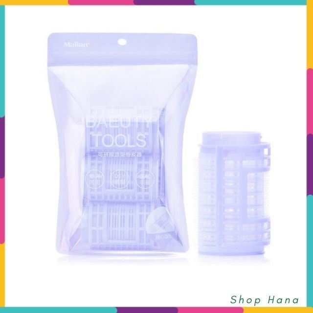Lô uốn tóc mái tự dính, lô cuốn tóc đường kính cỡ lớn SIZE to chuyên dùng trong các salon Hàn Quốc HNH028
