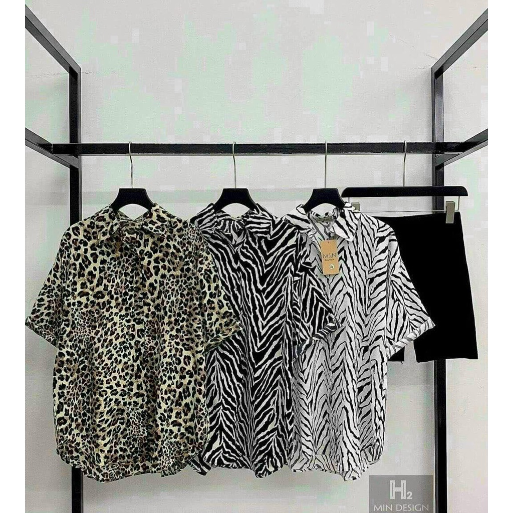 Set Áo Sơ Mi Họa Tiết + Quần Lửng