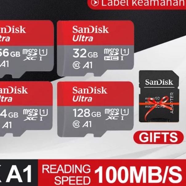 Khuyến Mãi!!! Thẻ Nhớ Microsd SD HC Class 10 8.8gb 32GB / 64GB / 128GB / 256GB 100MB / S Ultra Microsd 9